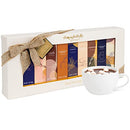 Thoughtfully Gourmet, Hot Chocolate Collection Gift Set, Flavours Include Salted Caramel, Double Chocolate, Peppermint, French Vanilla, Caramel and More, Packaged in a Gift Box with Bow, Set of 9