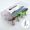 WANBY Proven Explosive Color Special Spinner Spoon Swimbait Vibrating Jigging Freshwater Saltwater Fishing Lures with Hook Fishing Tackle for Trout Bass Salmon（4Pcs）