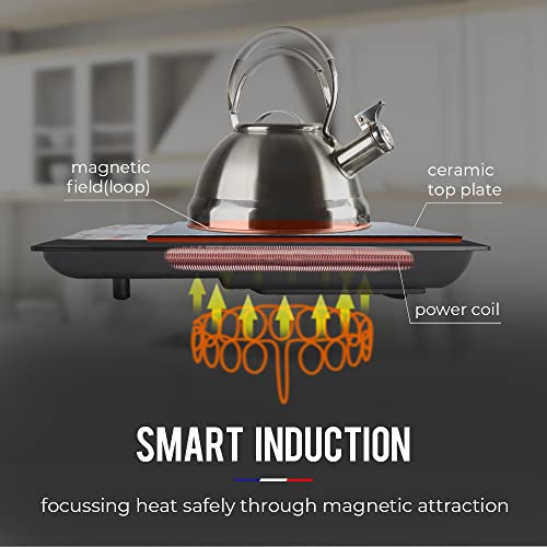EuroChef 2000W Electric Induction Portable Cooktop