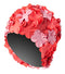 Sporti Flower Swim Cap (Red Multi)