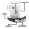 Breville Bijou Espresso Machine | Automatic and Manual Espresso, Cappuccino & Latte Maker | 15 Bar Pump | Steam Wand | Silver [VCF149]