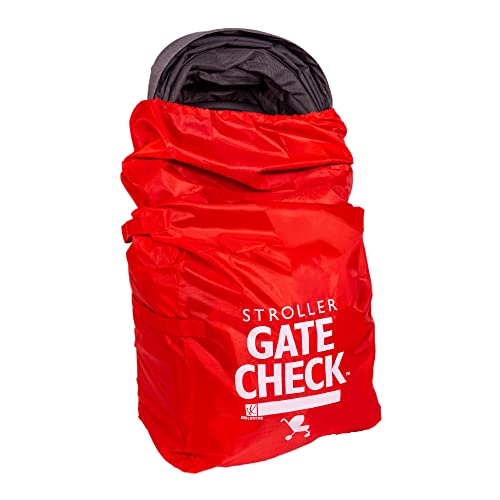 J.L. Childress Gate Check Bag for Standard and Double Strollers, Red