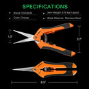 VIVOSUN 6.5" Gardening Hand Pruner Pruning Shear with Straight Stainless Steel Blades Orange