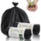 JENCENBIO Compostable Bin Liners Portable Toilet Bags 20Liter Extra Thick 0.87 Mils Black Compost Garbage Bags for Toilet Chair with Europe OK Compost Home Certified 45 Count