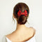 3Pcs Mouse Ear Sequins Scrunchies,Mouse Ears Hair Scrunchies Velvet Sparkle Sequin Hair Ties Elastic Hair Bands Ropes Ponytail Holder Bow,Mouse Ears Velvet Scrunchies Bows Hair Bands Hair Ties