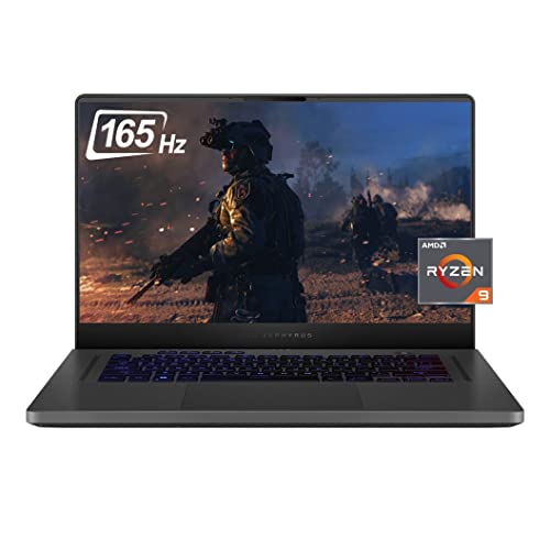 ASUS ROG Zephyrus Gaming Laptop, 15.6" QHD 165Hz DCI-P3, AMD 8-Core Ryzen 9 6900HS, GeForce RTX 3060 120W, 16GB DDR5, 1TB PCIe SSD, VR Ready, USB-C, HDMI, RJ45, WiFi6, RGB, US Version KB, Win 11