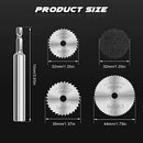 Zicojia PVC Pipe Inside Cutter Internal Plastic Pipe with 1/4Inch Hex 32Mm,35Mm,44Mm Saw Blades Plumbing Inside Cutter