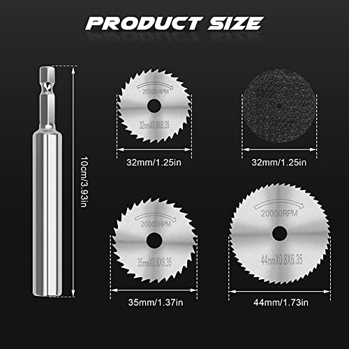 Zicojia PVC Pipe Inside Cutter Internal Plastic Pipe with 1/4Inch Hex 32Mm,35Mm,44Mm Saw Blades Plumbing Inside Cutter