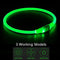 LED Dog Collar, Light Up Dog Collars,Rechargeable Dog Lights for Night WalkingUniversal, Reusable Safety Necklace for Small Medium Large Dogs (Green)