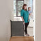 Dreambaby Retractable Baby Safety Gate - Extra Wide & Tall Mesh Gate - Fits up to 55" (140cm) Wide & 36.6" (93cm) Tall - with 2 Sets of Mounting Brackets (Included) - Black - Model F943