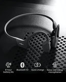 Shokz OpenRun S803 Bone Conduction Bluetooth Sports Headphones, Bluetooth Wireless Earphones with Mic, Open-Ear Waterproof Headset for Running(Cosmic Black)