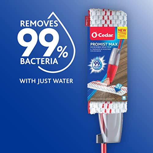 O-Cedar ProMist MAX Microfiber Spray Mop with 2 Extra Refills, 161292, Microfiber Pastic, Spray Mop with 2 Extra Refills, Spray Mop with 2 Extra Refill