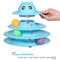 UPSKY Cat Toy Roller 3-Level Turntable Cat Toys Balls with Six Colorful Balls Interactive Kitten Fun Mental Physical Exercise Puzzle Kitten Toys.