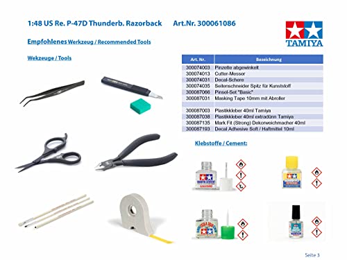 Tamiya 1:48 Scale P47 D Thunderbolt Razorback Model Kit