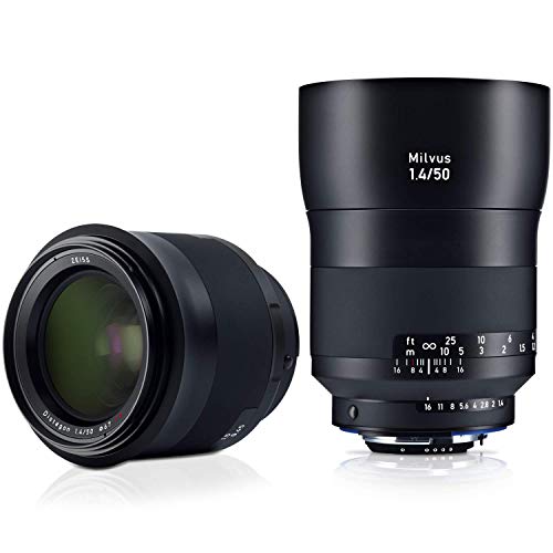 ZEISS Milvus 50mm f/1.4 Full Frame Camera Lens for Nikon F-Mount ZF.2, Black