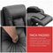 Electric Recliner Massage Chair PU Leather Rocking Armchair Sofa Heated Seat 360 Swivel Black