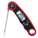 AIKIDS Meat Thermometer Food Thermometer - Waterproof Digital Instant Read Kitchen Thermometer with Backlight and Hold Record, with Magnet and Corkscrew for Cooking Deep Frying Grilling BBQ Liquids