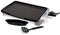 George Foreman GREG10 Griddle, Fast Heat Up to 200 Degrees, Large Grilling Surface, Non-Stock, Variable Temperature Control, Black