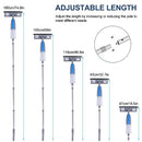 Window Squeegee Cleaner Tool with Spray, 3-in-1 Window Washer Cleaning Kit with Extension Pole, 74.8" Telescopic Window Wiper with Bendable Head, Glass Cleaning Tools for High Window Indoor/Outdoor