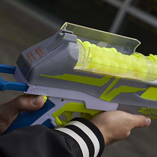 Nerf Hyper Impulse-40 Blaster, 30 Nerf Hyper Rounds, Spring-Open Instant Reload Hopper, Up to 110 FPS Velocity, Eyewear Included