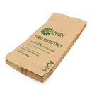 10 Litre x 100 Paper Compostable Bags Kitchen Caddy Liners - Food Waste Bin Liners - EcoSack 10L Biodegradable Bags with Composting Guide