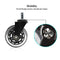 ValueHall 5 pcs Office Chair Caster Chair Replacement Wheels Swivel Casters revolving Chair casters for Office School Home V7067