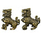 BESPORTBLE Chinese Lion Figurine Miniature Chinese Guardian Lion Brass Pair Lion Sculpture Foo Dogs Lucky Charm Micro Landscape Dollhouse Decoration Wedding Birthday Gift