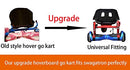 Hoverboard seat attachment, hoverboard go kart for adults & kids, accessories to transform hoverboard into go cart, hover carts for self balancing scooter with off-road tire and shock absorber, blue