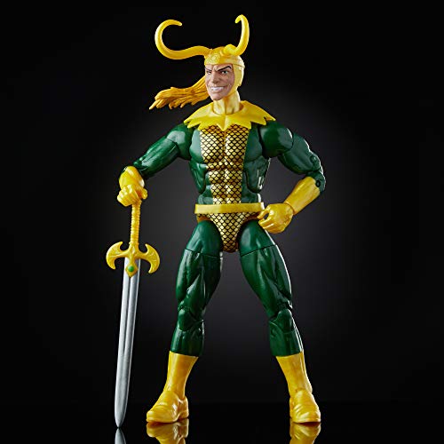 Marvel Legends Series Loki 6" Collectible Marvel Comics Action Figure Toy for Ages 6 & Up with Accessory & Build-A-Figurepiece