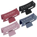 FYY 4 PCS Hair Claw Clips for Women, 3.5 Inch Matte Big Claw Clips Strong Hold Non-Slip Barrettes Rectangular Jaw Clips for Long Thin Thick Hair (Black,Purple,Burgundy,Navy)