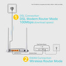 TP-Link TD-W9970 N300 Wireless VDSL ADSL Modem Router