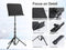 elitehood 72inch Heavy Duty Music Stand with Phone Holder, Foldable Music Stand for Sheet Music with Carrying Bag, Ultra-Stable Music Stand Suitable for Instrumental Performance & Band & Travel