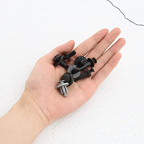 100Pcs Car Panels Bumper Trim Clip Replacement Set Push Fit Retainers Plastic Push-in Rivets Moulding Fasteners Kit 10 Styles