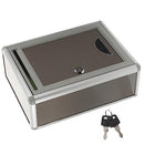 Suggestion Box Metal Letter Box Metal Drop Box Stainless Steel Mailbox Wall Mount Locking Mailbox Office Business Parcel Box for Door Wall Mailbox 28. 5x21. 5x10. 5cm Wall Mounted Lock Box