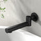 Cefito Bathroom Mixer Spout Wall Bath Tap Round Swivel Shower Bathtub Black