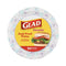 Glad Round Disposable Paper Plates for All Occasions | New & Improved Quality | Soak Proof, Cut Proof, Microwaveable Heavy Duty Disposable Plates | 10" Diameter, 50 Count Bulk Paper Plates