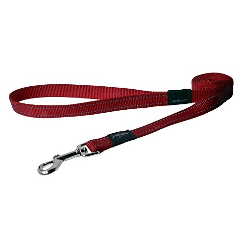 Rogz Classic Reflective Dog Lead Red Large