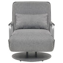 vidaXL Swivel Chair and Sofa Bed Adjustable Backrest 2-in-1 Convertible Guest Bed Armchair Sleeper Leisure Recliner Living Room Bedroom Light Grey