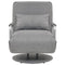 vidaXL Swivel Chair and Sofa Bed Adjustable Backrest 2-in-1 Convertible Guest Bed Armchair Sleeper Leisure Recliner Living Room Bedroom Light Grey