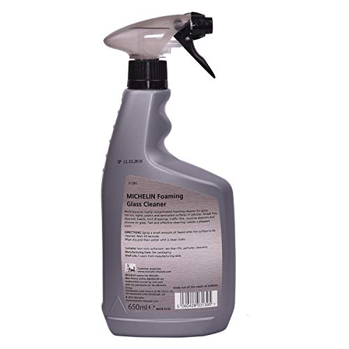 Michelin Foaming Glass Cleaner for Dirt and Insect Removal, Streak-Free, 650ml (31395)