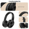 Edifier W600BT Wireless Headphones Bluetooth 5.1, Over-Ear Headset with Microphone, Pair Two Devices, 3.5mm AUX, Soft Protein Earpads, 30 Hours Playtime - Black