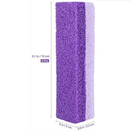 Foot Exfoliator Pedicure Tool Callus Remover Scrubber Skin Cleaner (Purple)