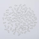 100PCS R-Shaped Hanging Burning Needle for Kiln, Glass Fusing & Ceramic: High Fire Temperature Resistance - Jump Ring Nichrome Hooks for Hobbyists to Make DIY Pendant Ornament Wires (0.55x1.2cm)