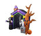 (1, Multi) - 2.6m Halloween Inflatable Haunted House Castle with Skeleton, Ghost & Skulls