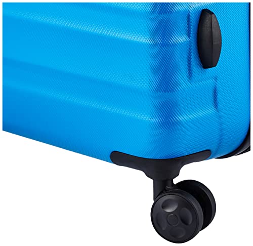 Amazon Basics Hardside Spinner, Carry-On, Expandable Suitcase Luggage with Wheels, Blue, 68 cm, Spinner