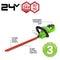 Greenworks 24V Cordless 57cm (22") Deluxe Hedge Trimmer Skin