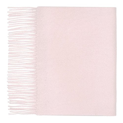 100% Cashmere Scarf, Plain Scarf, Pale Pink