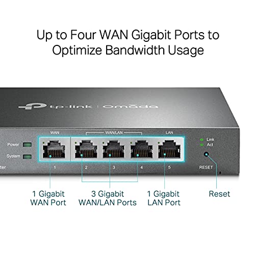 TP-Link Omada Gigabit Multi-WAN VPN Router, Centralised Management, Intelligent Monitoring, Cloud Access (ER605) | AU Version |