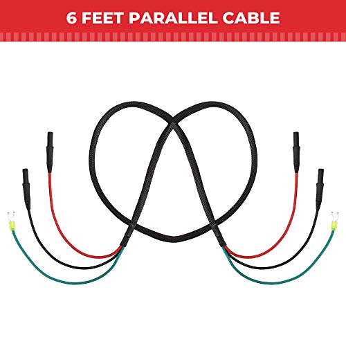 BougeRV Generator Parallel Cables for Honda EU2200i EU 2200IC Companion EU1000i EU3000 Handi EU3000is,Accessories Replacement for Honda 08E93-HPK123HI for iPower SUA 2000 iV Black