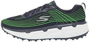 Skechers Men's Go Ultra Max Spikeless Golf Shoe, Navy/Lime, 10 US
